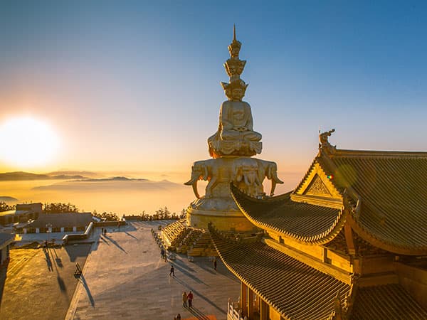 12 Days Tour to Four Sacred Mountains of Buddhism - Chengdu, Mount Emei, Mount Wutai, Mount Jiuhua, Mount Putuo, Shanghai